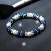 Stylish Bracelet Shiny Colorful Rhinestone Faux Pearl Bracelet
