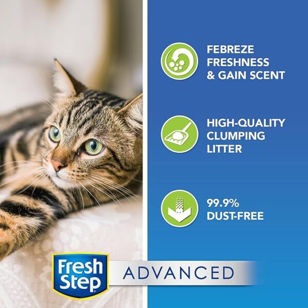 Fresh Step Clumping Cat Litter, With Gain, Advanced, Extra Large, 37 Pounds total - Image 3