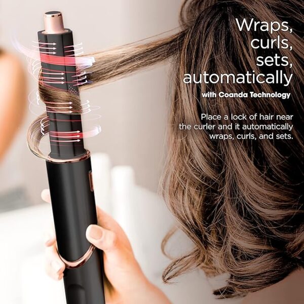 Air Drying & Styling System with Ultimate 6-Piece Accessory Pack of Auto-Wrap Curlers Black - Image 4